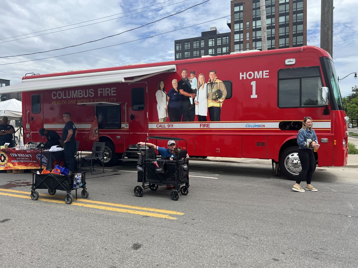 Phoenixx team with Columbus Fire Department
